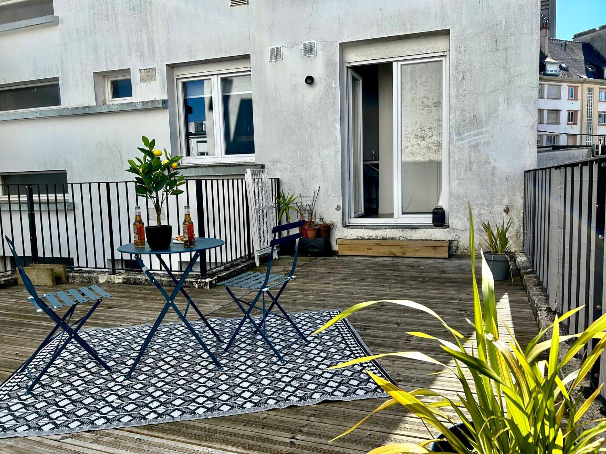 O Studio Terrasse - Centre Ville De Lorient - Gare Exterior photo